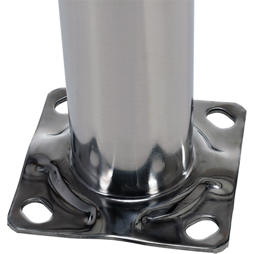 Butoir de s&eacute;curit&eacute;, Acier inoxydable, 36" h x 8" la, Argent Equipex
