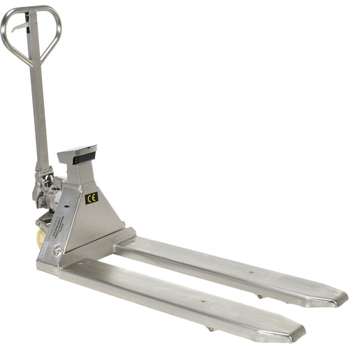 Scale Pallet Truck, 45.69" L x 21.875" W, 5000 lbs. Cap. Equipex