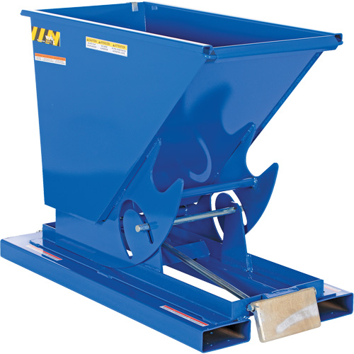 Conteneur autobasculeur, Acier, 1/3 vg³, Bleu Equipex