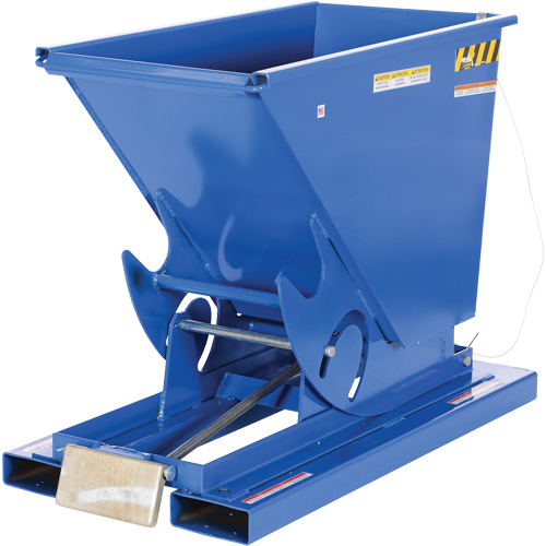 Conteneur autobasculeur, Acier, 1/3 vg³, Bleu Equipex