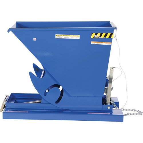 Conteneur autobasculeur, Acier, 1/3 vg³, Bleu Equipex