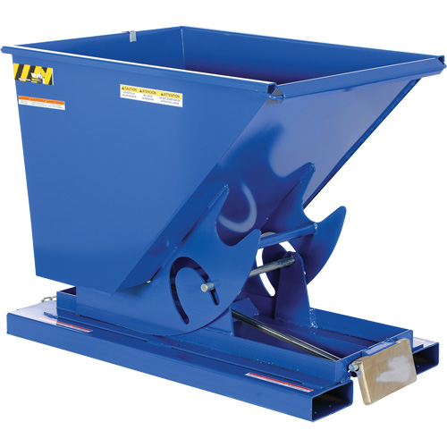 Conteneur autobasculeur, Acier, 1/2 vg³, Bleu Equipex