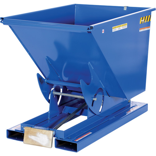 Conteneur autobasculeur, Acier, 1/2 vg³, Bleu Equipex