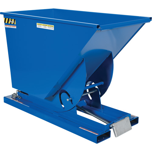 Conteneur autobasculeur, Acier, 3/4 vg³, Bleu Equipex