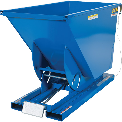Conteneur autobasculeur, Acier, 3/4 vg³, Bleu Equipex