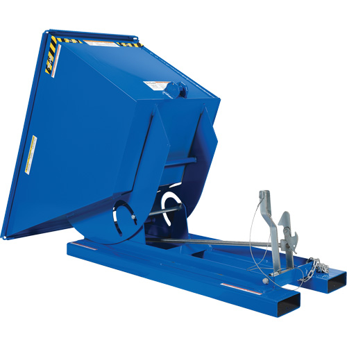 Conteneur autobasculeur, Acier, 3/4 vg³, Bleu Equipex