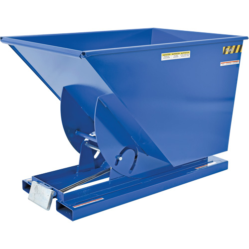Conteneur autobasculeur, Acier, 1 vg³, Bleu Equipex