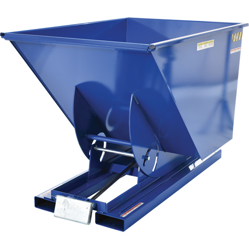 Conteneur autobasculeur, Acier, 1 vg³, Bleu Equipex