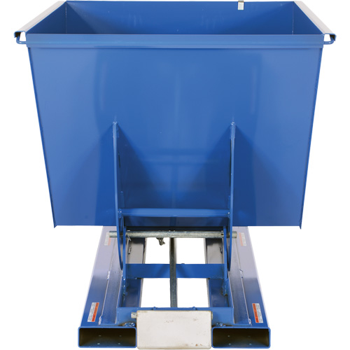 Conteneur autobasculeur, Acier, 1-1/2 vg³, Bleu Equipex