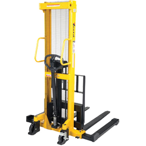 Manual Hydraulic Stacker, Hand Pump Operated, 2000 lbs. Capacity, 35" Max Lift Equipex