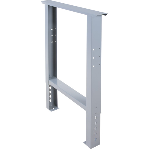 Pattes d'&eacute;tabli pour service industriel, Acier, 24" p x 34" h, Simple Equipex