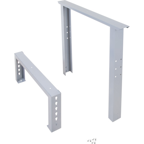 Pattes d'&eacute;tabli pour service industriel, Acier, 30" p x 34" h, Simple Equipex