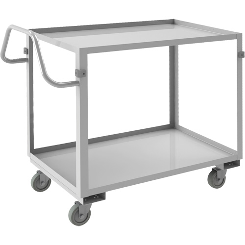 Chariot avec tablettes de calibre industriel, 2 Tiers, 22-1/2" la x 36-1/2" h x 42-7/16" p, Capacit&eacute; 600 lb Equipex