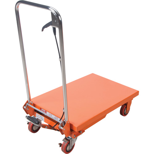 Table &eacute;l&eacute;vatrice &agrave; ciseaux hydraulique, 27-1/2" lo x 17-3/4" la, Acier, Capacit&eacute; 330 lb Equipex