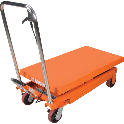 Table &eacute;l&eacute;vatrice &agrave; ciseaux hydraulique, 35-3/4" lo x 19-3/4" la, Acier, Capacit&eacute; 770 lb Equipex