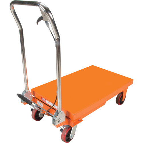 Table &eacute;l&eacute;vatrice &agrave; ciseaux hydraulique, 32" lo x 19-3/4" la, Acier, Capacit&eacute; 1100 lb Equipex