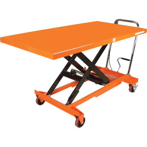 Hydraulic Scissor Lift Table, 63" L x 31-1/2" W, Steel, 1100 lbs. Capacity Equipex
