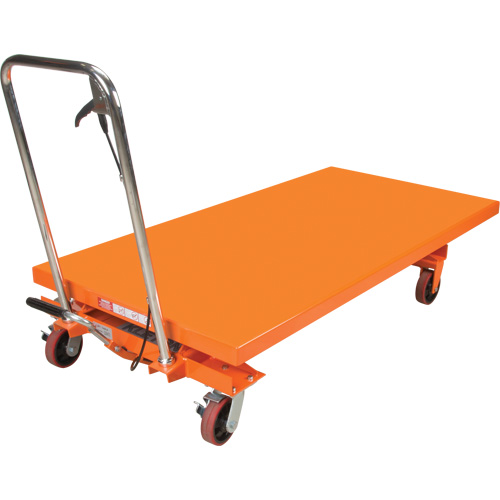 Hydraulic Scissor Lift Table, 63" L x 31-1/2" W, Steel, 1100 lbs. Capacity Equipex