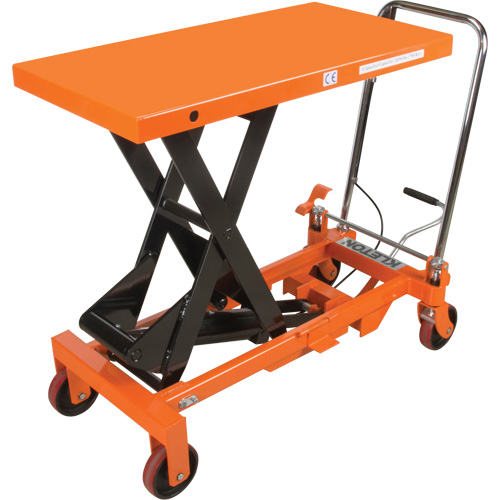 Hydraulic Scissor Lift Table, 39-1/2" L x 20" W, Steel, 1650 lbs. Capacity Equipex