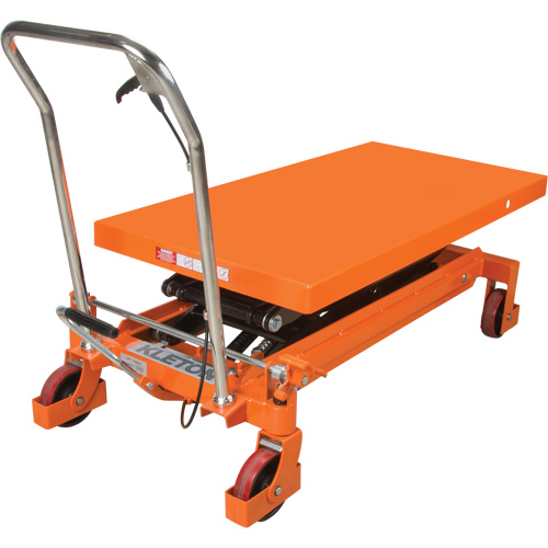 Hydraulic Scissor Lift Table, 48" L x 24" W, Steel, 1540 lbs. Capacity Equipex