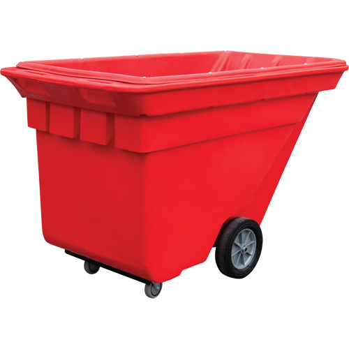 Chariot basculeur Techtruck, Poly&eacute;thyl&egrave;ne, 5/8 vg³, Capacit&eacute; de charge de 1000 lb Equipex