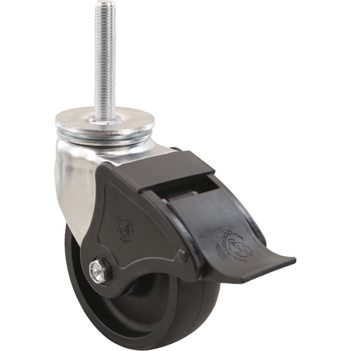 Emaxx RollX Wow Caster, Swivel with Brake, 4" (101.6 mm) Dia., 1200 lbs. (544.3 kg.) Capacity Equipex