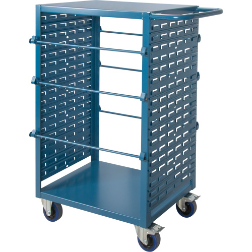 Mobile Wire Spool Cart, Steel, 6 Rod, 21" W x 48" H x 38" D, 1200 lbs. Capacity Equipex