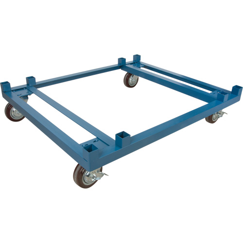Socle roulant pour contenant ouvert en maille, 40,5" la x 34-1/2" p x 10" h, Capacit&eacute; de 3000 lb Equipex