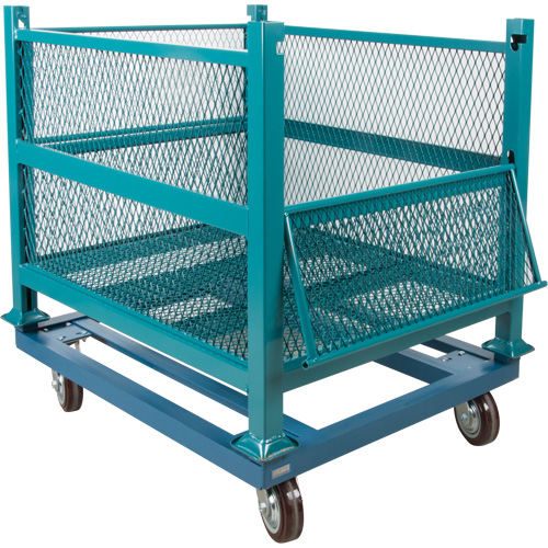 Socle roulant pour contenant ouvert en maille, 40,5" la x 34-1/2" p x 10" h, Capacit&eacute; de 3000 lb Equipex