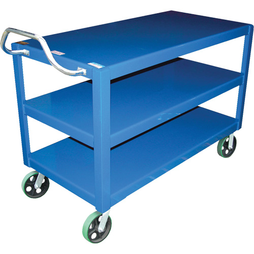 Chariot &agrave; poign&eacute;e ergonomique Ergo-Handle, 4000 lb Capacit&eacute;, Acier, 24-1/2" la x 41" ha x 54-7/8" p, Bordure vers le bas Equipex