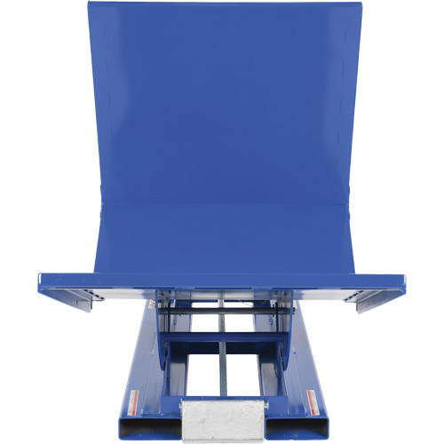 Open Sided Hopper, Steel, 1 cu.yd., Blue Equipex