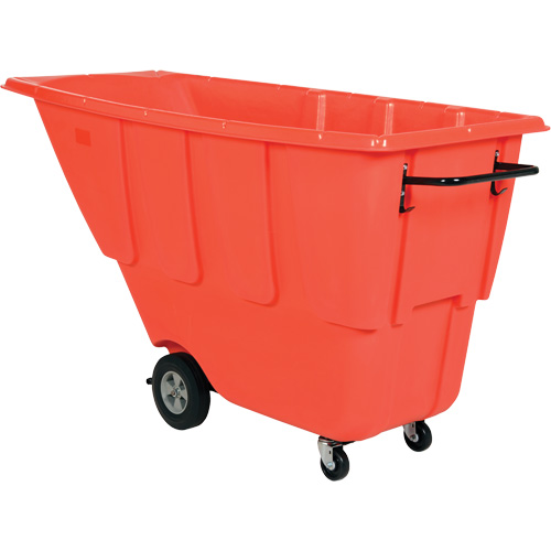 Chariot basculeur, Poly&eacute;thyl&egrave;ne, 0,5 vg³, Capacit&eacute; de charge de 450 lb Equipex