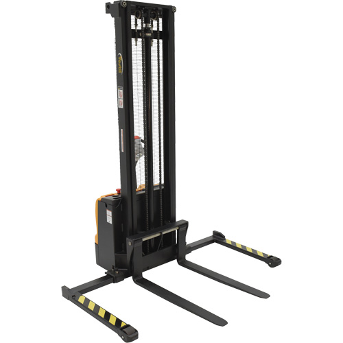 Double Mast Stacker, Electric Operated, 2200 lbs. Capacity, 150" Max Lift Equipex