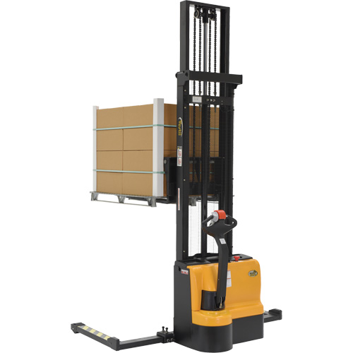 Double Mast Stacker, Electric Operated, 2200 lbs. Capacity, 150" Max Lift Equipex