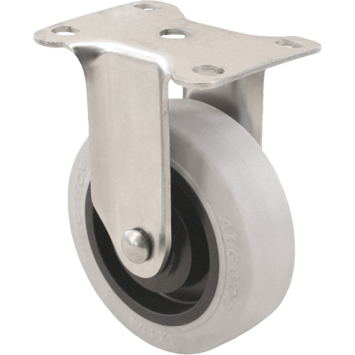 2309 Caster, Rigid, 4" (101.6 mm), Envirothane Grey, 350 lbs. (158.8 kg.) Equipex