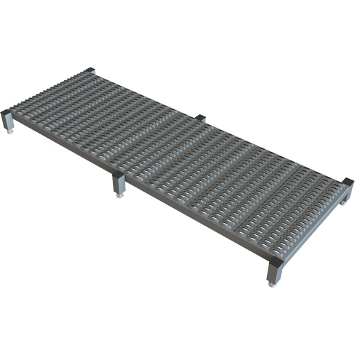 Adjustable Height One-Step Work Platform, 24" W x 71" D, 800 lbs. Capacity, All-Welded Equipex