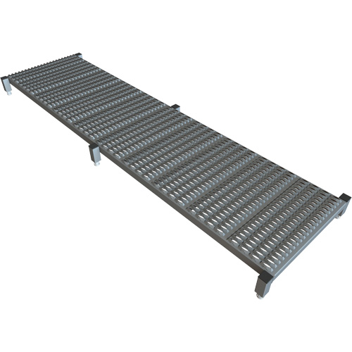 Adjustable Height One-Step Work Platform, 24" W x 97" D, 800 lbs. Capacity, All-Welded Equipex