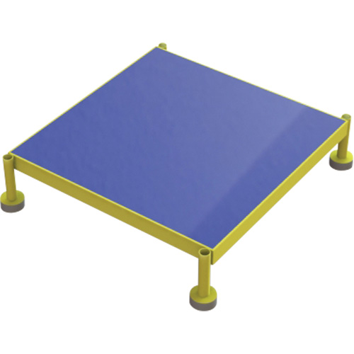 Adjustable Height One-Step Work Platform, 24" W x 24" D, 800 lbs. Capacity, All-Welded Equipex