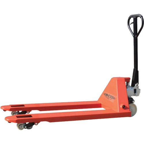 Transpalette de s&eacute;rie lourde Eco, Acier, 48" lo x 27" la, Capacit&eacute; 11000 lb Equipex