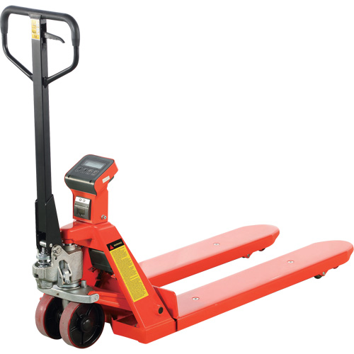 Eco Weigh-Scale Pallet Truck with Thermal Printer, 48" L x 27" W, 4400 lbs. Cap. Equipex