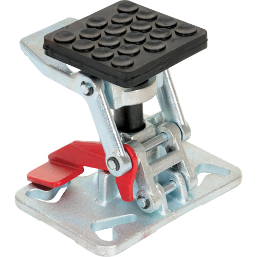 Verrou de plancher &agrave; hauteur ajustable pour service intense, 8" Hauteur rallong&eacute;e, 5-1/2" Hauteur r&eacute;tract&eacute;e, Acier Equipex