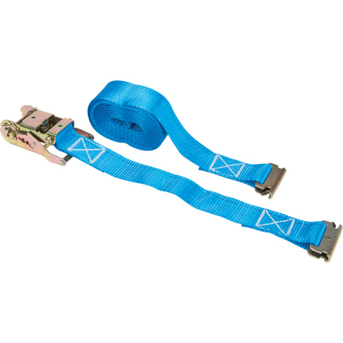Ratchet Strap, E-Track System, 2" W x 20' L, 1333 lbs. (605 kg) Working Load Limit Equipex