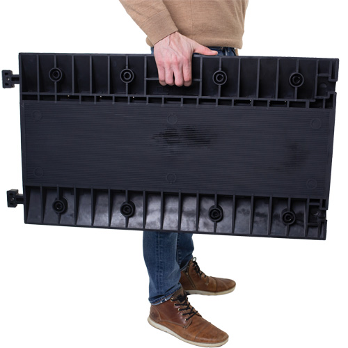 Protecteur de c&acirc;ble droit robuste Powerhouse, 3 canaux, 36" lo x 19,75" la x 3" h Equipex