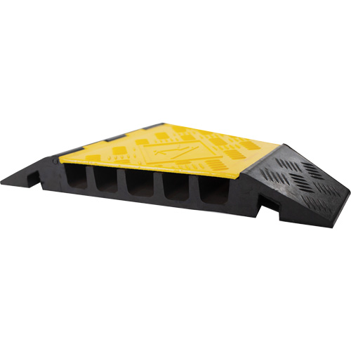 Protecteur de c&acirc;ble tourne-&agrave;-droite robuste Powerhouse, 5 canaux, 12" lo x 19,75" la x 2,25" h Equipex