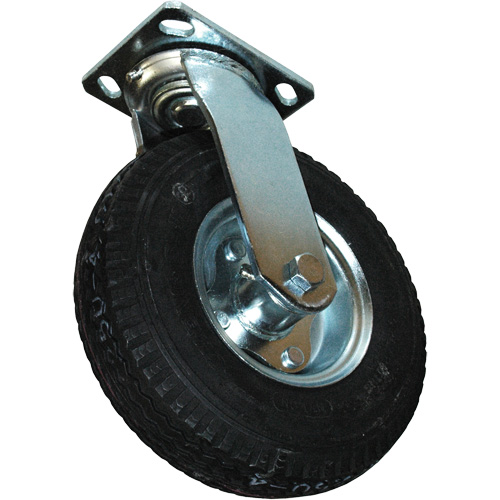 Roulette pneumatique pivotante pour chariot &agrave; plateforme Equipex