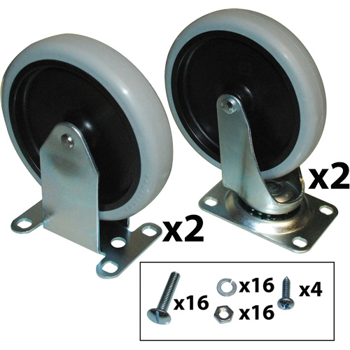 Utility Cart Caster Kit Equipex