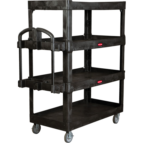 Heavy-Duty Ergo Utility Cart, 4 Tiers, 24-1/4" x 62-2/5" x 54-1/10", 700 lbs. Capacity Equipex