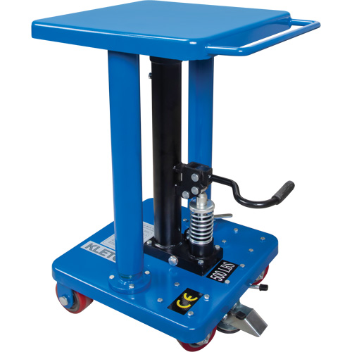 Table de travail hydraulique, 18'' lo x 18'' la, Acier, Capacit&eacute; 500 lb Equipex