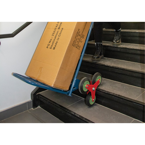 Stair Climbing Hand Truck, Steel Frame, 23-3/4" W x 45-5/8" H, 300 lbs. Capacity Equipex