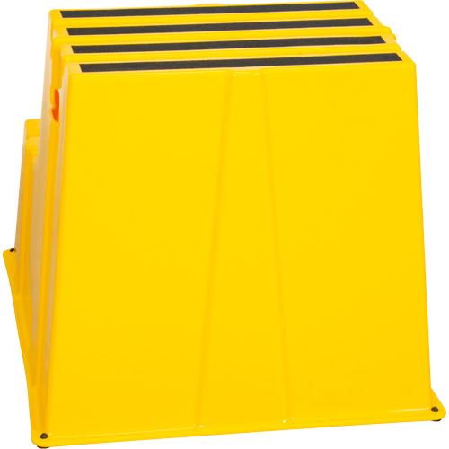 Industrial Step Stool, 2 Steps, 26" x 22-7/16" x 19-11/16" High Equipex
